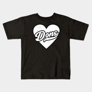 Vintage Dons School Spirit // High School Football Mascot // Go Dons Kids T-Shirt